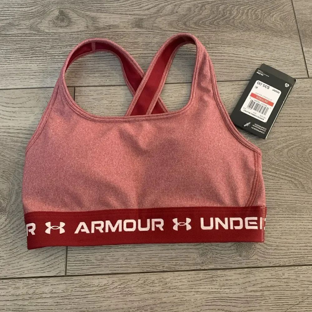 Under armour womans XS burgundy sport bra. Very soft